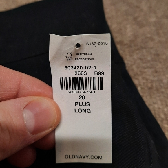 NWT Old Navy High Waisted Pull on Pants 26 Plus Long Black - Picture 5 of 11
